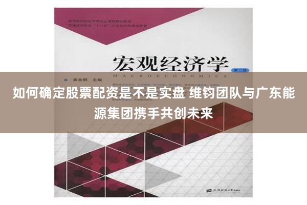 如何确定股票配资是不是实盘 维钧团队与广东能源集团携手共创未来