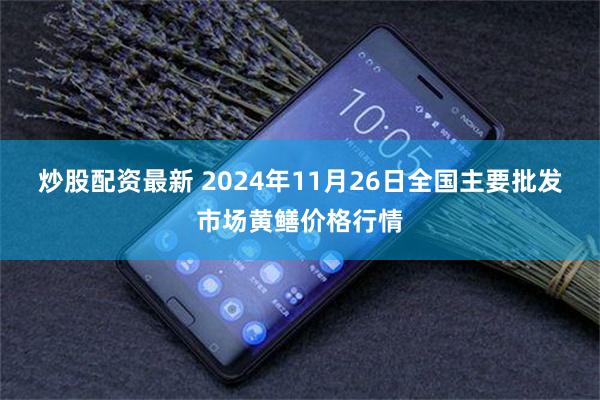 炒股配资最新 2024年11月26日全国主要批发市场黄鳝价格行情