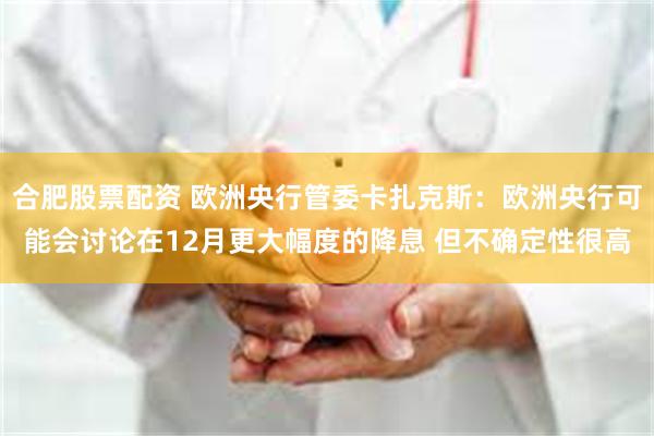 合肥股票配资 欧洲央行管委卡扎克斯：欧洲央行可能会讨论在12月更大幅度的降息 但不确定性很高