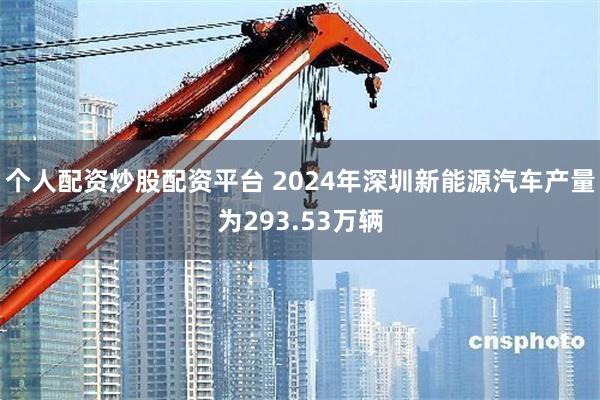 个人配资炒股配资平台 2024年深圳新能源汽车产量为293.53万辆