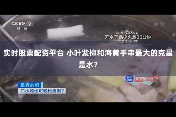 实时股票配资平台 小叶紫檀和海黄手串最大的克星是水？